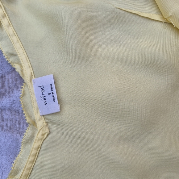 WILFRED | Millie Yellow Satin Slip Dress - Picture 5 of 6